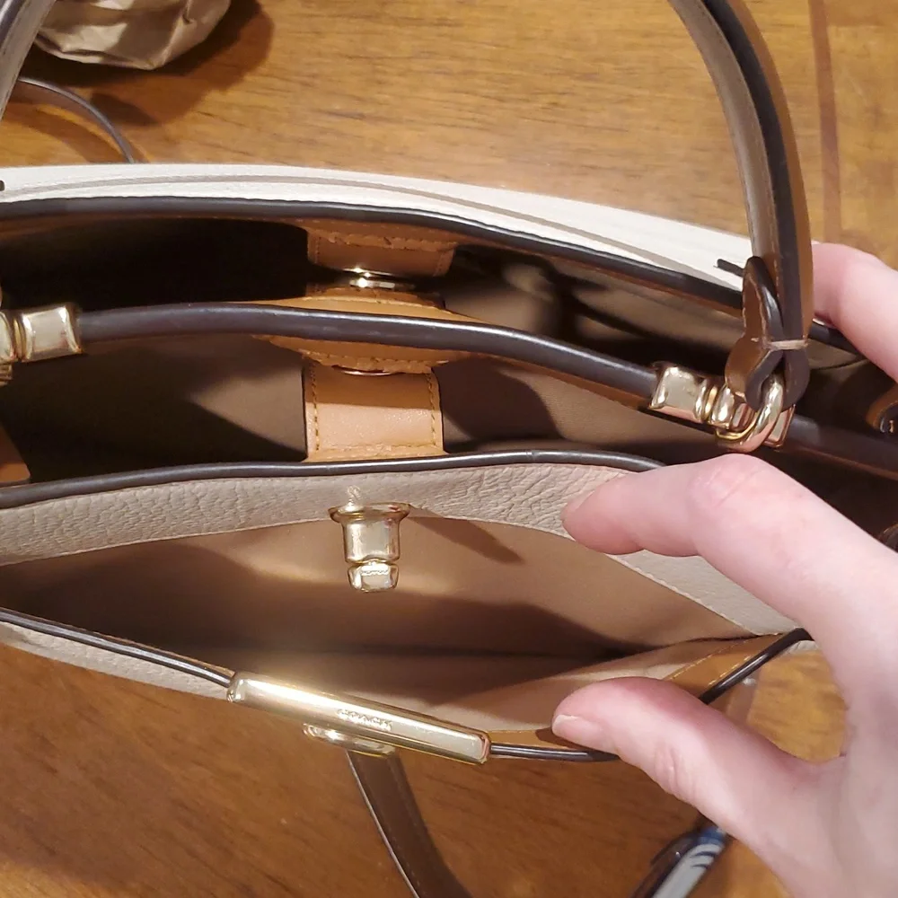 Like NEW Coach Belted Colorblock Lane Carryall Bag - Picture 13 of 13